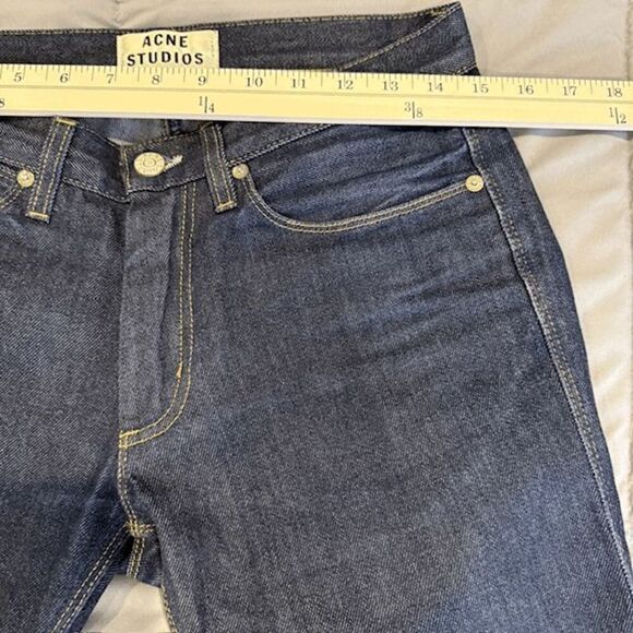 ACNE Studios Max New Raw Indigo Jeans Men's Blue Jeans Size 29 x 32 - Picture 7 of 10